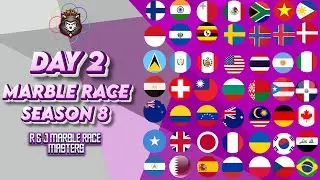 MARBLE RACE DAY 2 SEASON 8 in Algodoo / R & J MARBLE RACE MASTER