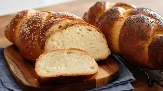 Плетенка с маком - ХАЛА из 3 жгутов. Белый домашний хлеб. Сдобное тесто.