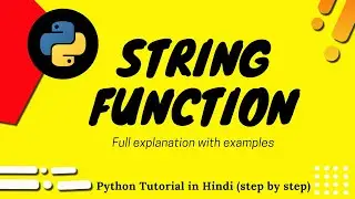 String Function in Python | Python Built-in String Function - in Hindi