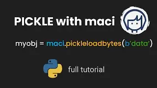 Using Pickle in maci | Python