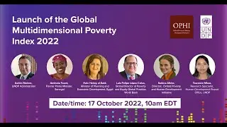 Launch of the 2022 Multidimensional Poverty Index