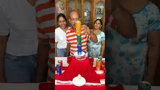 Can Stacking Challenge, Who Succeeded? #Funnyfamily #Partygames