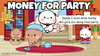 Kiwi wants money for party💰|| Bubu Dudu | Peach Goma Panda Bear Cats | Kittensisland animation