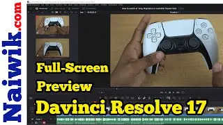 #12 How to view Preview in full screen in Davinci Resolve 17