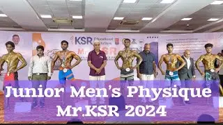 Junior Men’s Physique Category Mr.KSR 2024 State Level Bodybuilding Competition ​⁠