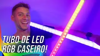 Tubo de LEDs RGB CASEIRO! DIY LED tube light