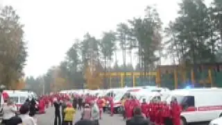 Ambulance rallye opening ceremony