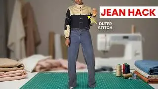 Transform Old Jean Trouser To a Jacket