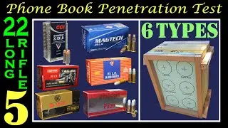 (5 of 5) .22 LR Phone Book Penetration Test ".22 Long Rifle CCI, Fiocchi, Norma, RWS, CBC."