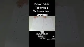 Patron Falda Tablones o Tabloneada #diysewing  #costurafacil #patronesdecostura #patronesgratis