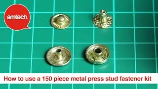 How to use a 150 piece metal press stud fastener kit?
