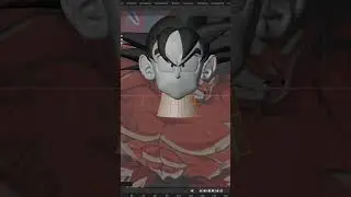 Goku 3d sculpt blockout  #blender3d