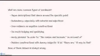 CC-Style & Grammar: Wordiness