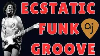 Ecstatic 70's Funk Groove | Guitar Backing Track (F# Minor - 80 BPM)
