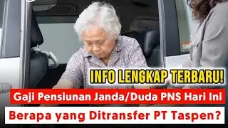 Gaji Pensiunan Janda/Duda PNS Hari Ini: Berapa yang Ditransfer PT Taspen?