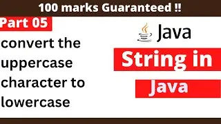 convert the uppercase character to lowercase Java ICSE programs | Important java programs