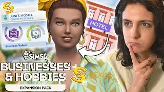 Running a HOTEL in The Sims 4 with Businesses & Hobbies🏨