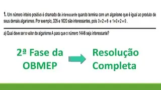 Obmep 2018 - 2ªfase - Resolução Completa da Questão 1 no Nível 3