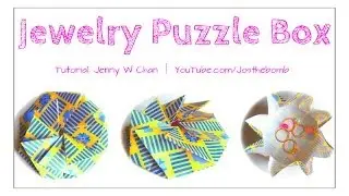 Valentine's Day Crafts  - How to Make an Origami Box for Jewelry - Paper Gift Box Tato for Kimono