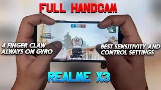 Realme X3 Pubg Mobile Best Sensitivity And Control Setting Full Handcam 4 Finger + Always On Gyro #8