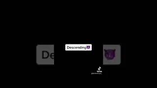 Common W for descending??? 