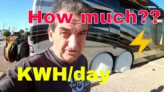 Big RV electric usage - it surprised us!