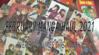 50+ Volumes! | February Manga Haul 2021
