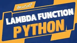 Master Python Lambda Functions: Map, Filter and Sorted Explained! | Lambda in Telugu | video-29