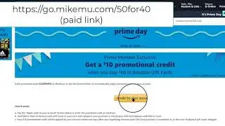 The One Deal All Amazon Prime Members Should Get | $10 Credit for Purchasing $40 Gift Card How To