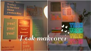 Desk Makeover *Aesthetic* |How I decorate my desk | cheap and affordable