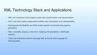 XML Technology Stack and Applications | Cloud Computing XML Basics II