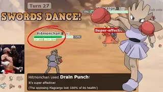 SWORDS DANCE HITMONCHAN KNOCKS OUT MY OPPONENT! (Pokemon Showdown Random Battles)