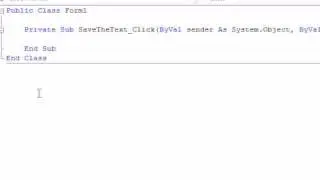 VB.NET - The Save File Dialog AND The Stream Writer - SIMPLE Detailed Tutorial