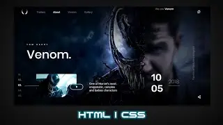 Venom Landing Page Design | Frontend | HTML | CSS