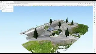 【QGIS2threejs④】点群に木のモデル載せてみました。