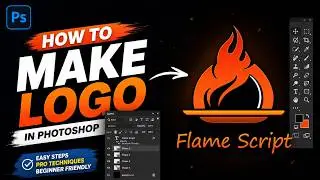 Make LOGO in Photoshop Using Pen Tool Only | Photoshop Logo Design Tutorial
