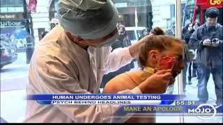 Human Undergoes Animal Testing