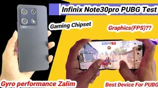 infinix Note 30pro PUBG Test |Gaming Chipset G99 | Smooth Plus Ultra graphics | With gyro Test