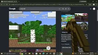 Trying the Minecraft Google Minigame!