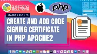 Create and Add a Code Signing Certificate Apache2 PHP MacOS