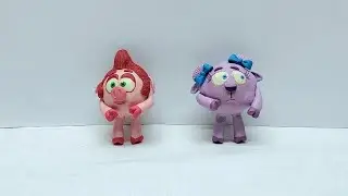 Женские версии Смешариков 3D из пластилина (часть 3)