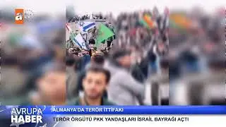 Almanya'da PKK yandaşları İsrail bayrağı açtı