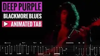 BLACKMORE BLUES - Guitar Transcription - Animated Tab