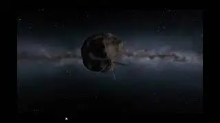 Hitting Gilly at 0.02% the Speed of Light in Kerbal Space Program || Impact Clip