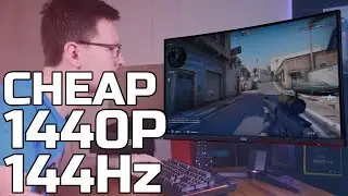 THE BEST CHEAP 1440p 144Hz GAMING MONITOR - AOC CQ27G2U Review - TechteamGB