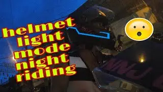 Helmet light mode night riding