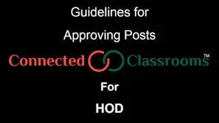 Approving and disapproving a post as HOD
