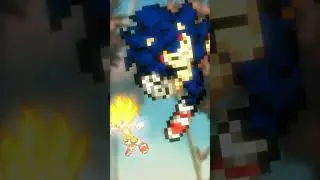 Super Sonic (Frontiers) vs Super Sonic Blue/4 #Shorts