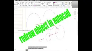 how to redraw an object in autocad