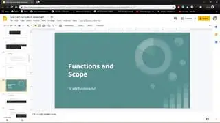 One-Up Coding! Javascript Lesson 3: Functions and Scope